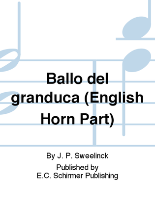 Ballo del granduca (English Horn Part)