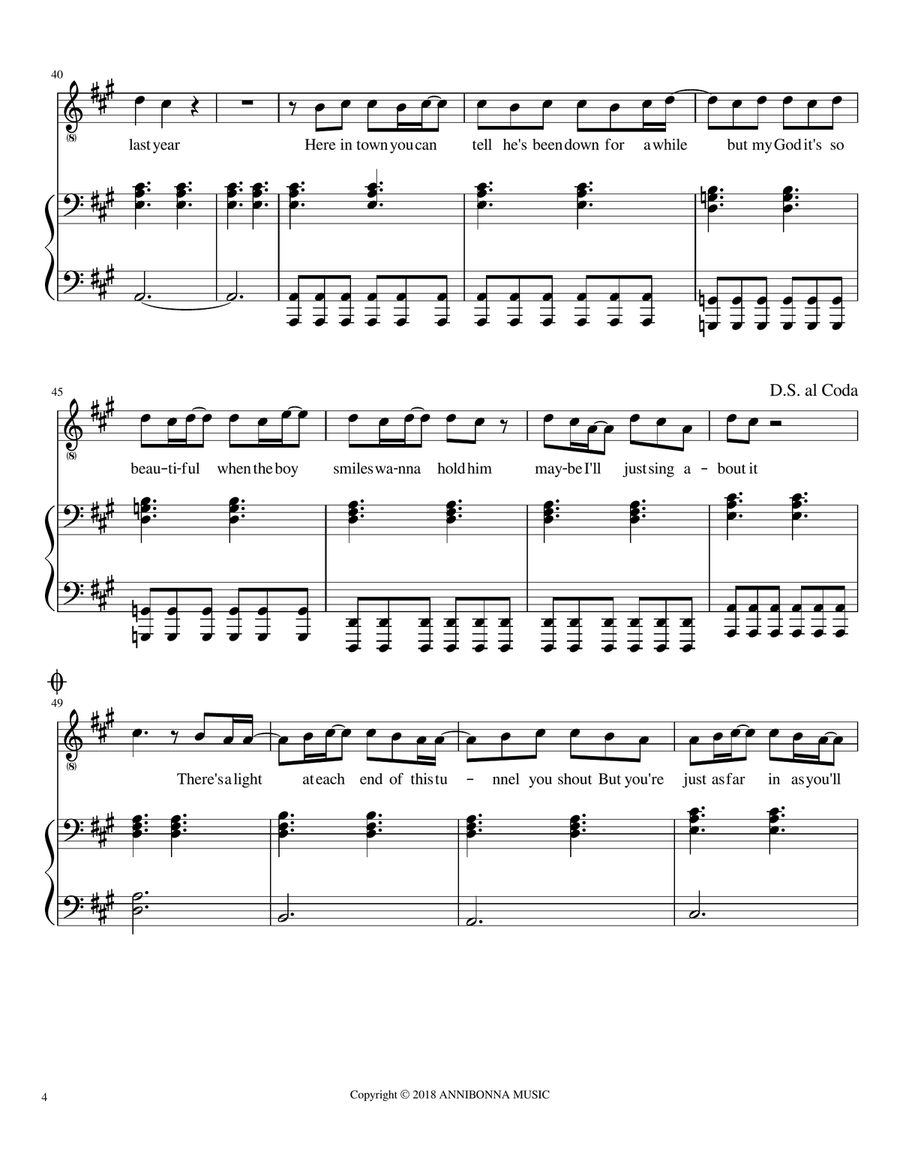 Breathe (2am) Breathe (2am) Piano, Vocal scores gallery preview page 4