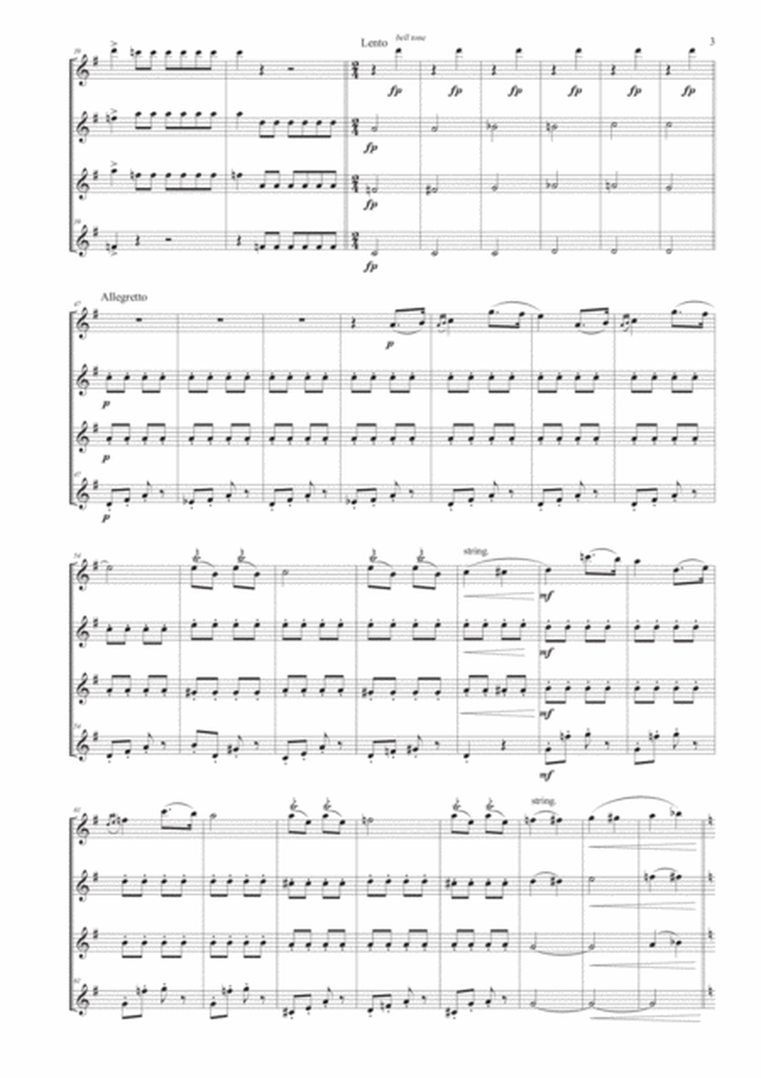 Overture from "The Bat" for Flute Quartet image number null