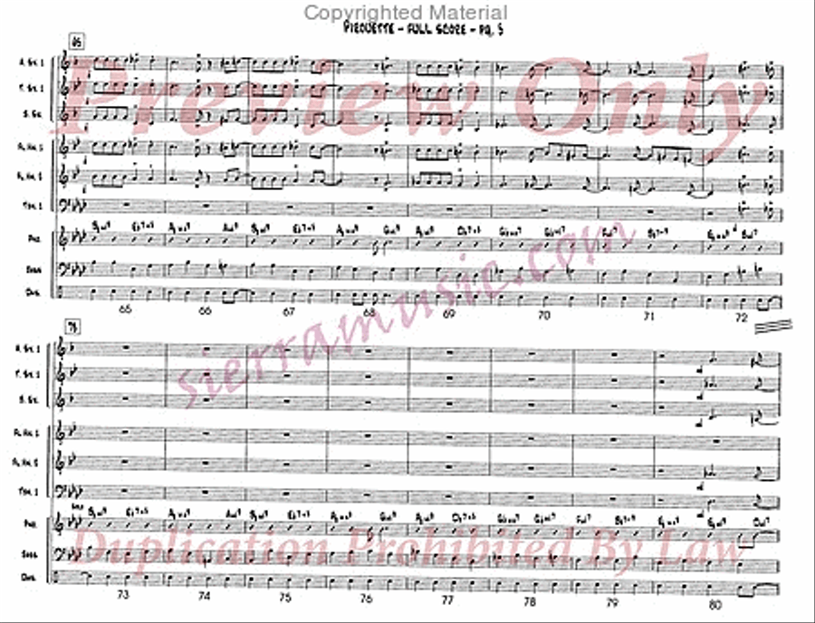 Pirouette Jazz Ensemble scores gallery preview page 6