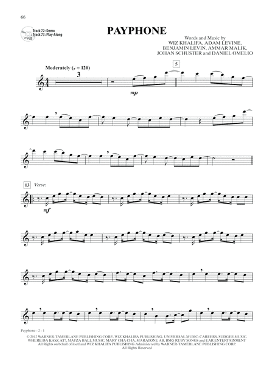 Ultimate Pop & Rock Instrumental Solos Flute Solo scores gallery preview page 5