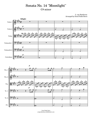 Moonlight Sonata (Movement I) for String Orchestra