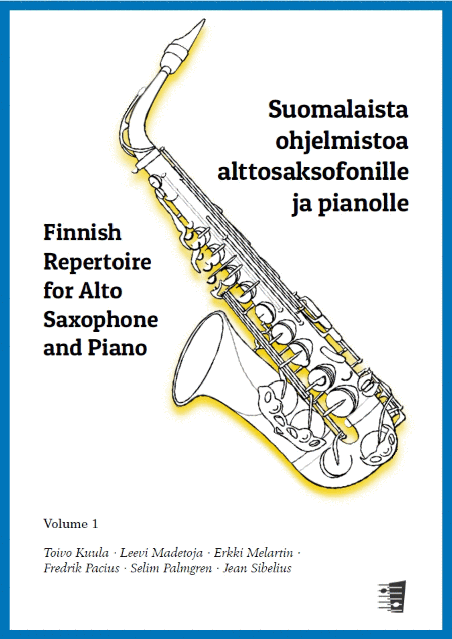 Suomalaista ohjelmistoa alttosaksofonille ja pianolle - Finnish Repertoire for Alto Saxophone and Piano Alto Saxophone scores gallery preview page 1