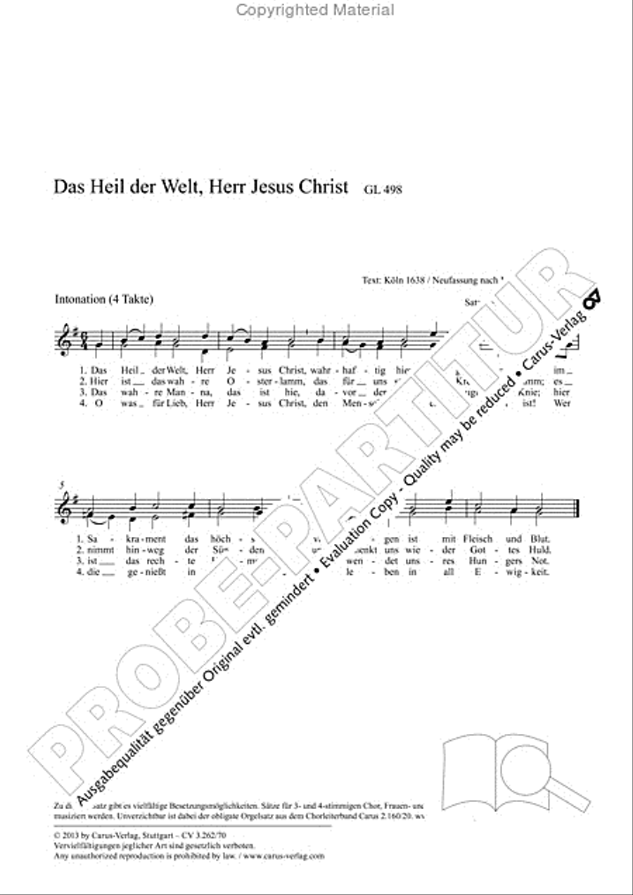 Das Heil der Welt, Herr Jesus Christ 2-Part scores gallery preview page 2