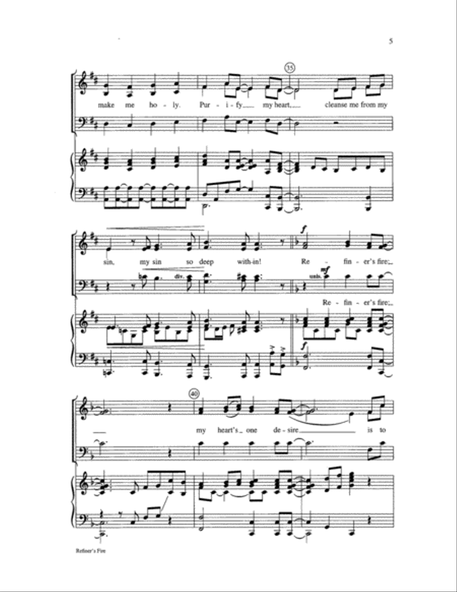Refiner's Fire Choir scores gallery preview page 5