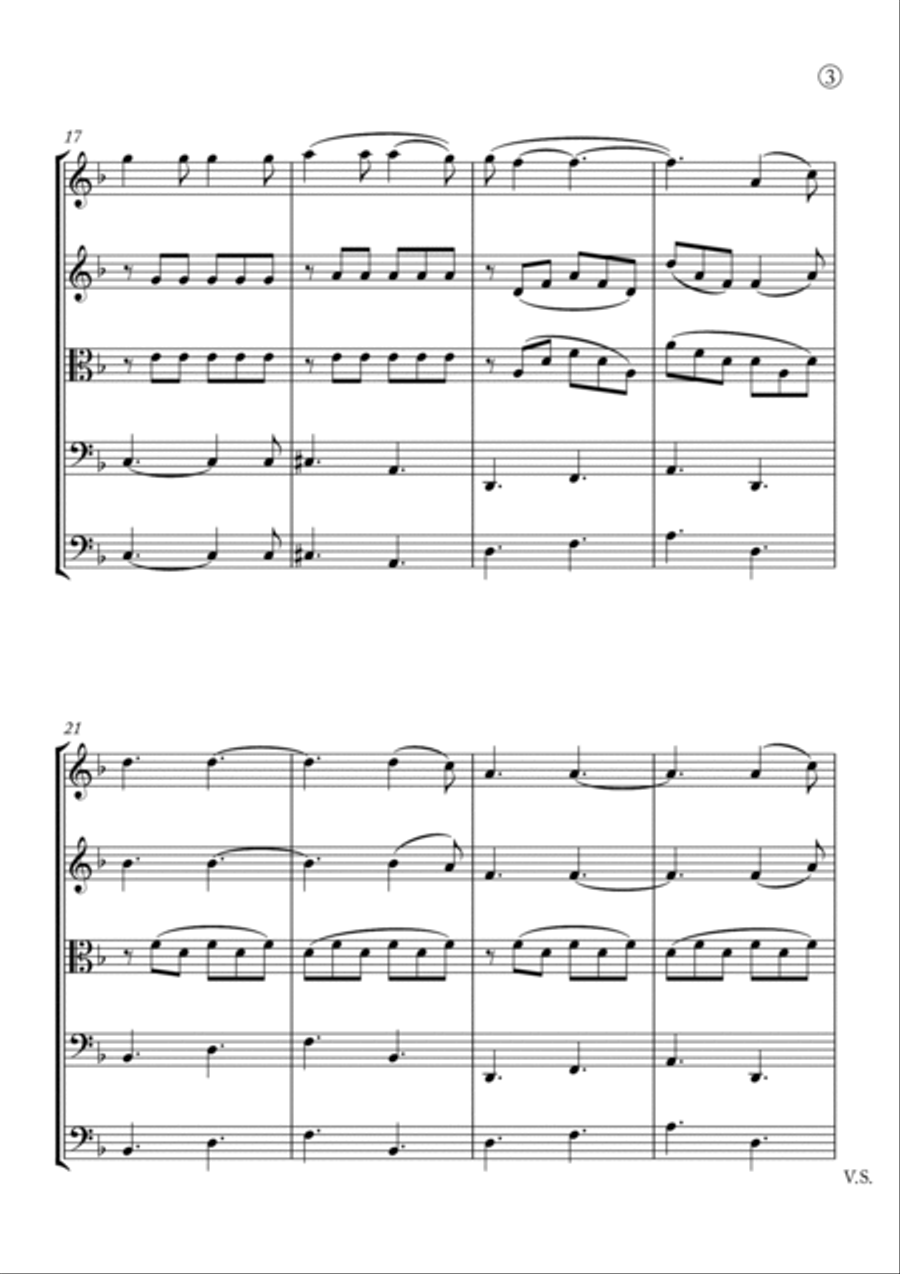 Hallelujah Hallelujah String Quintet scores gallery preview page 3