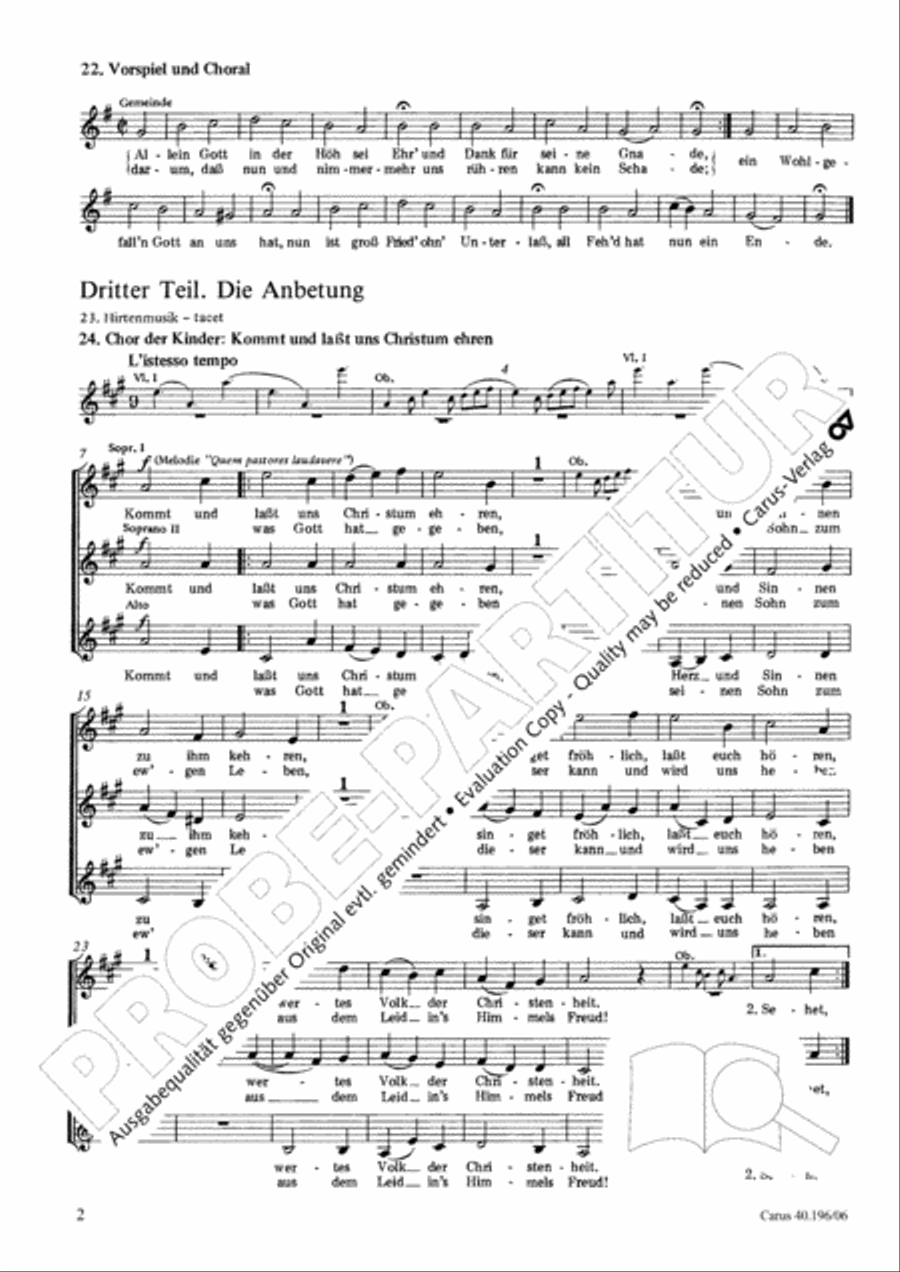 Die Geburt Christi SSA scores gallery preview page 3
