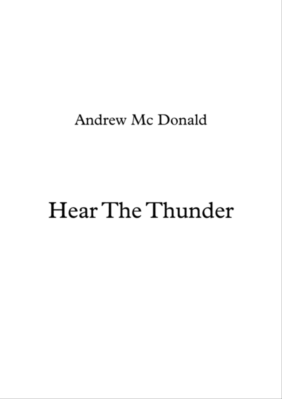Hear The Thunder Voice scores gallery preview page 1