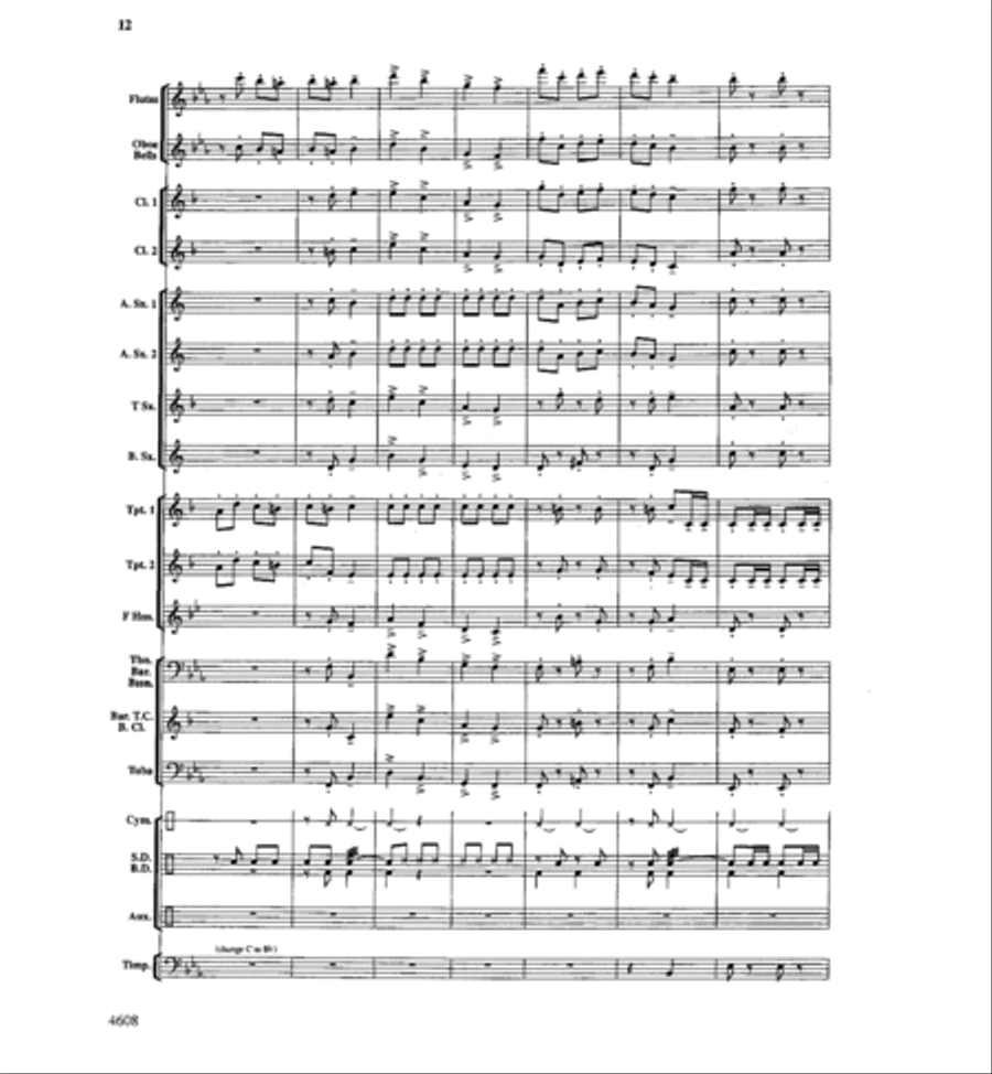 Can-Can You Name These Tunes? Concert Band scores gallery preview page 11