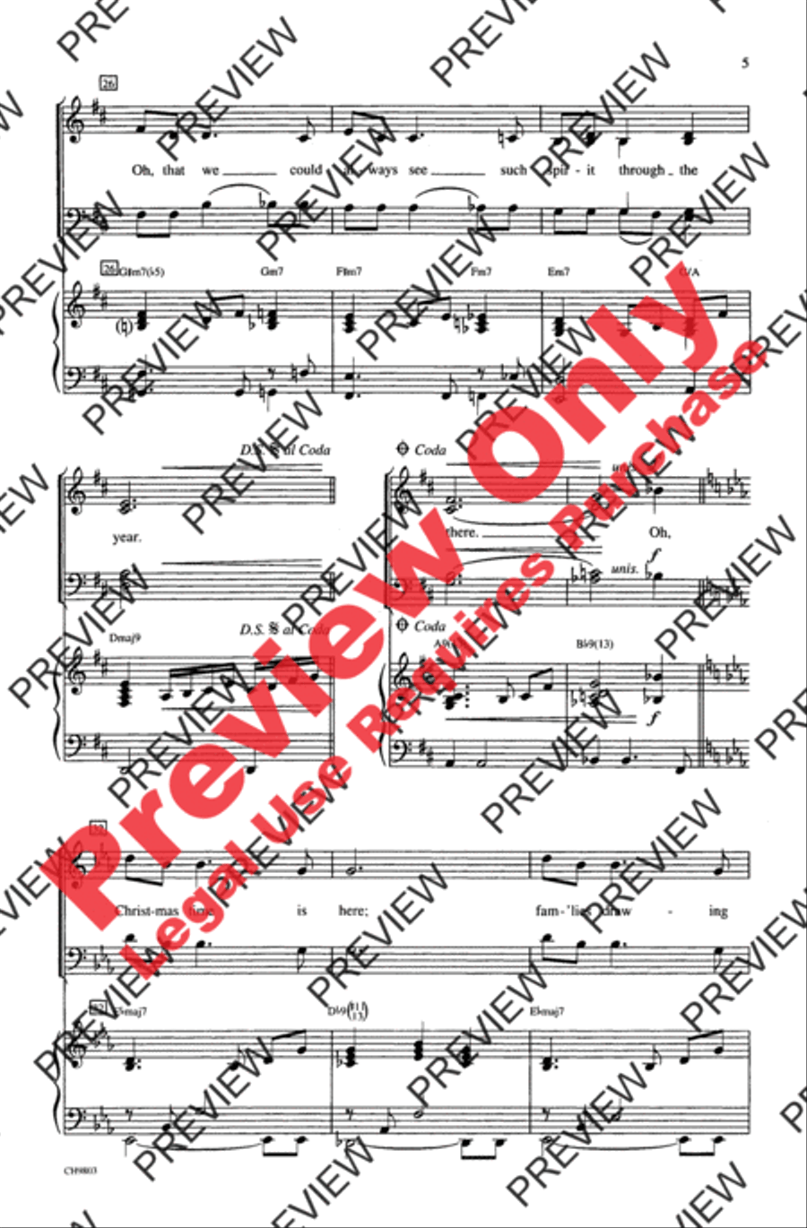 Christmas Time Is Here 4-Part scores gallery preview page 5