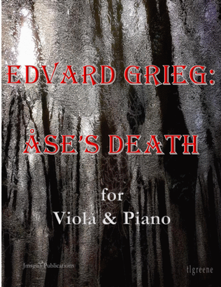 Book cover for Grieg: Ase's Death from Peer Gynt Suite for Viola & Piano