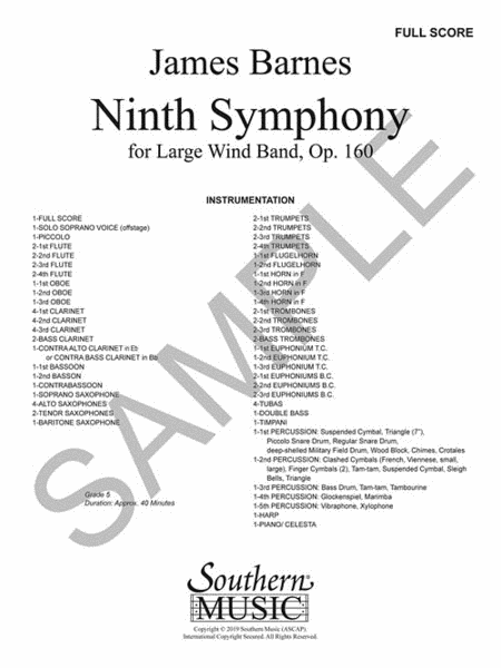 Symphony No. 9, Op. 160