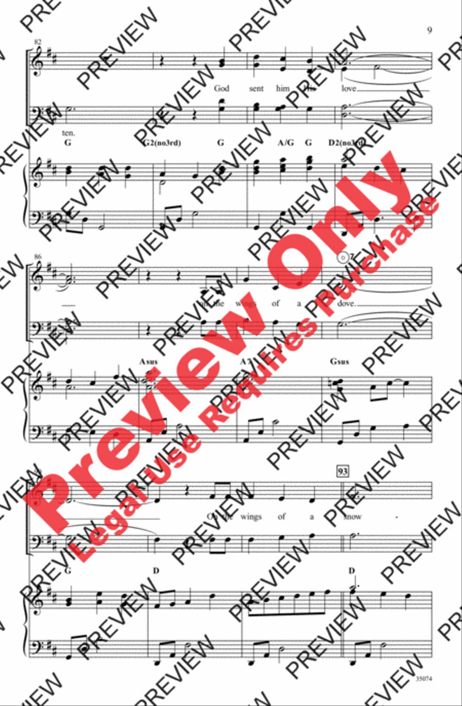Wings of a Dove 4-Part scores gallery preview page 9