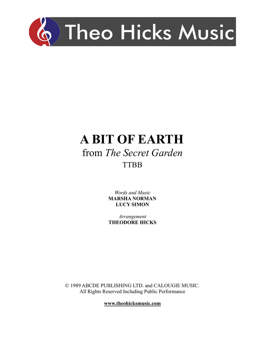 A Bit Of Earth TTBB scores gallery preview page 1