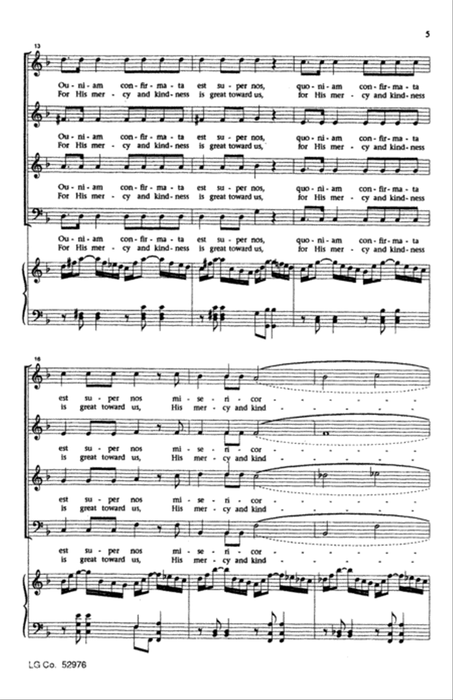 Laudate Dominum Omnes Gentes Choir scores gallery preview page 3