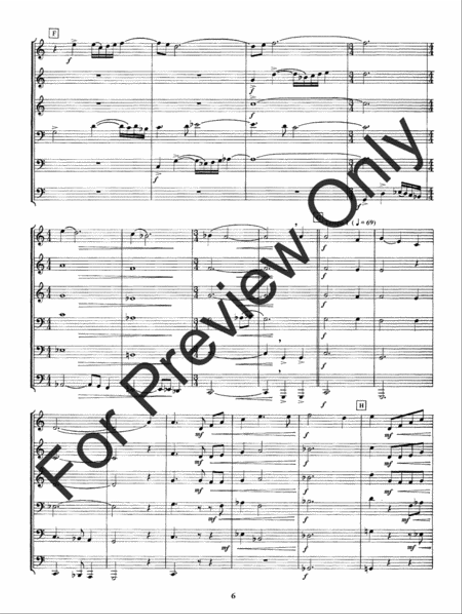 Chorale and Fugato Baritone Horn BC scores gallery preview page 8