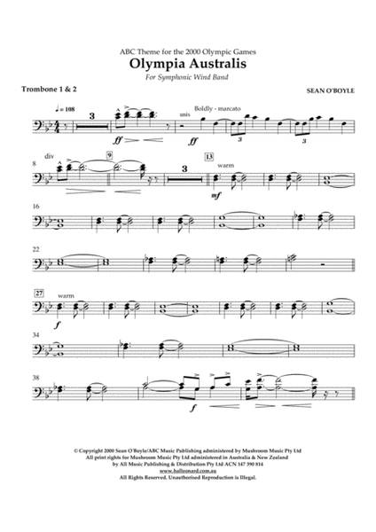 Olympia Australis (Symphonic Wind Band) - Trombone 1, 2
