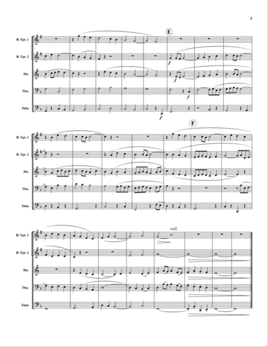 Rhosymedre Brass Quintet scores gallery preview page 3