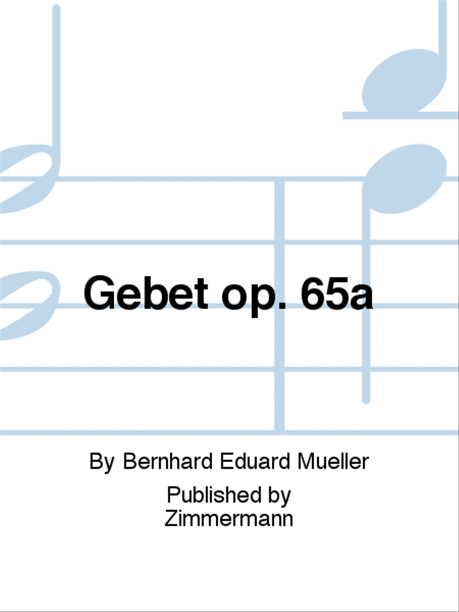Gebet Op. 65a Horn scores gallery preview page 1