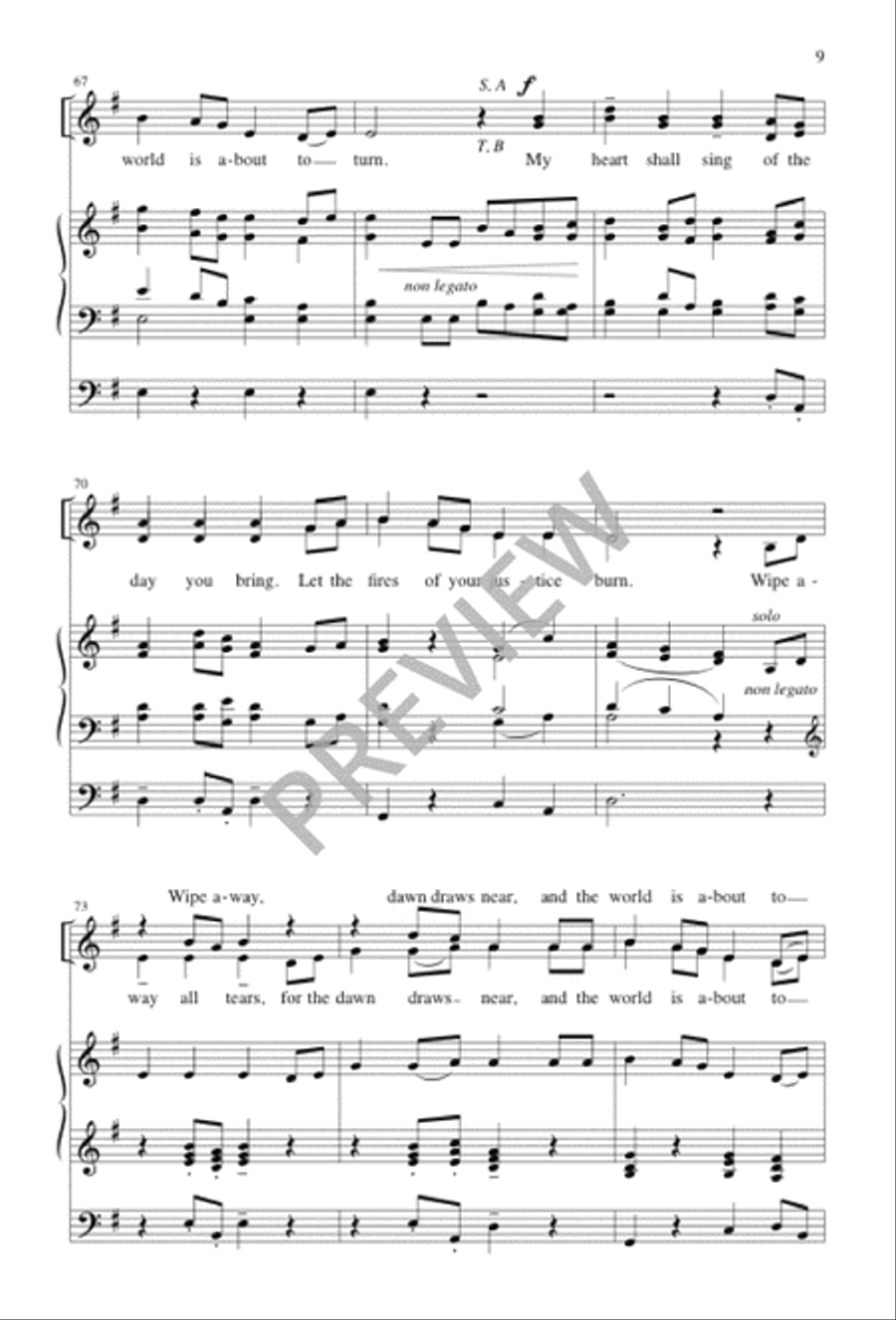 Canticle of the Turning 4-Part scores gallery preview page 9