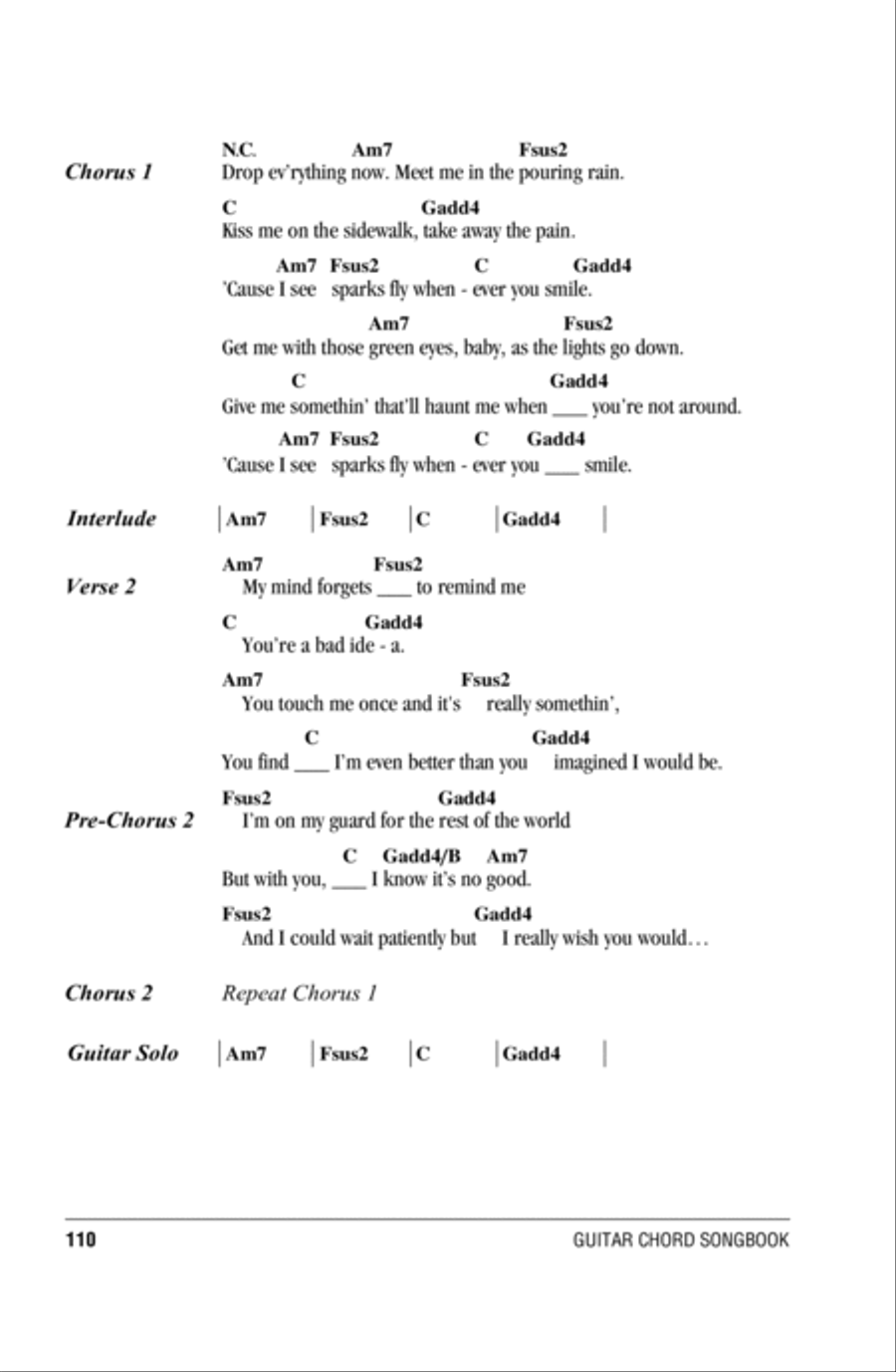 Sparks Fly Sparks Fly Acoustic Guitar scores gallery preview page 2