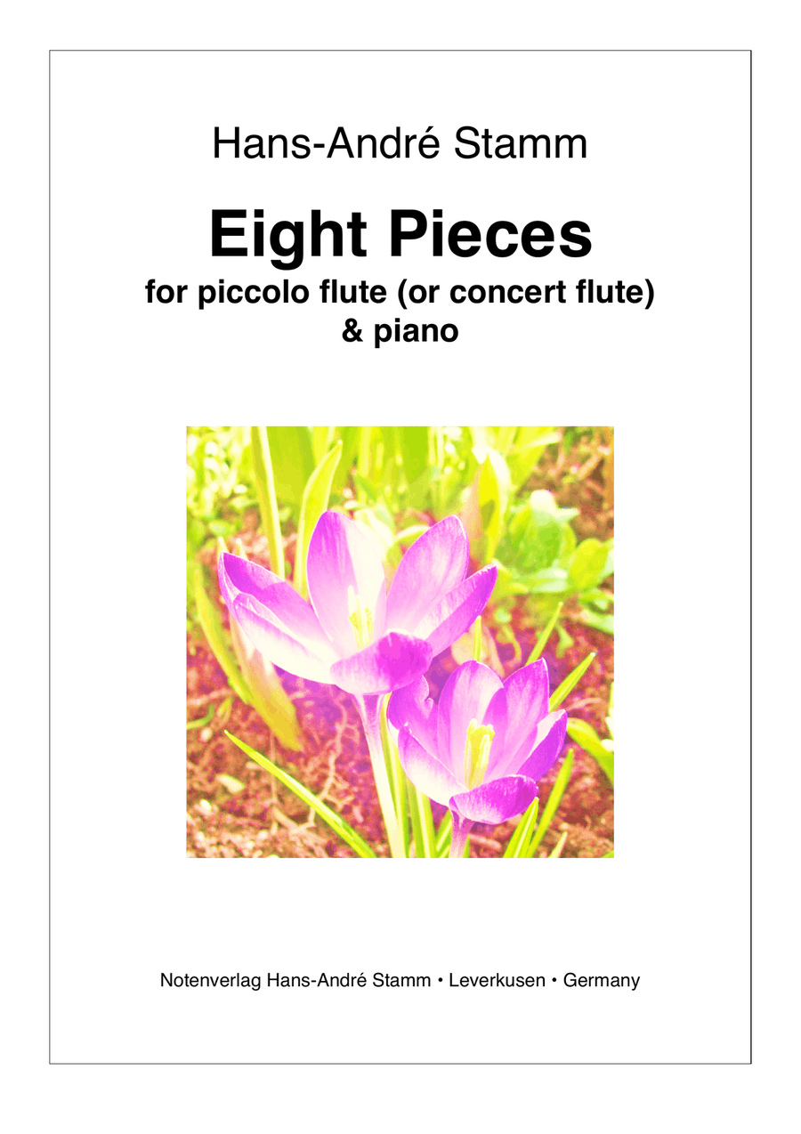 Eight pieces for flute and piano Flute Solo scores gallery preview page 1