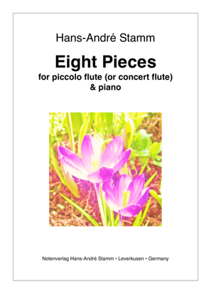 Book cover for Eight pieces for flute and piano