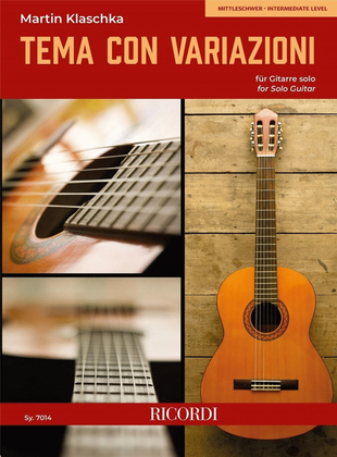 Book cover for Tema con Variazioni für Gitarre solo
