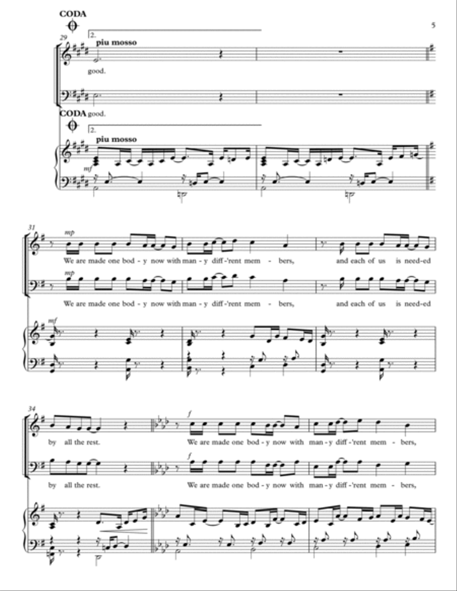 For the Common Good (2 Part Mixed Voices) 2-Part scores gallery preview page 4