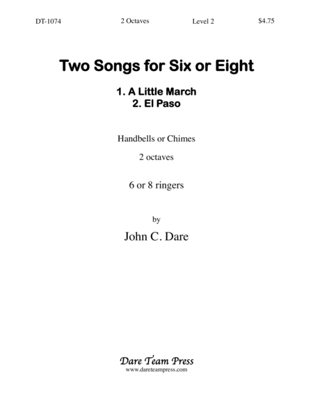 Two Songs for Six or Eight