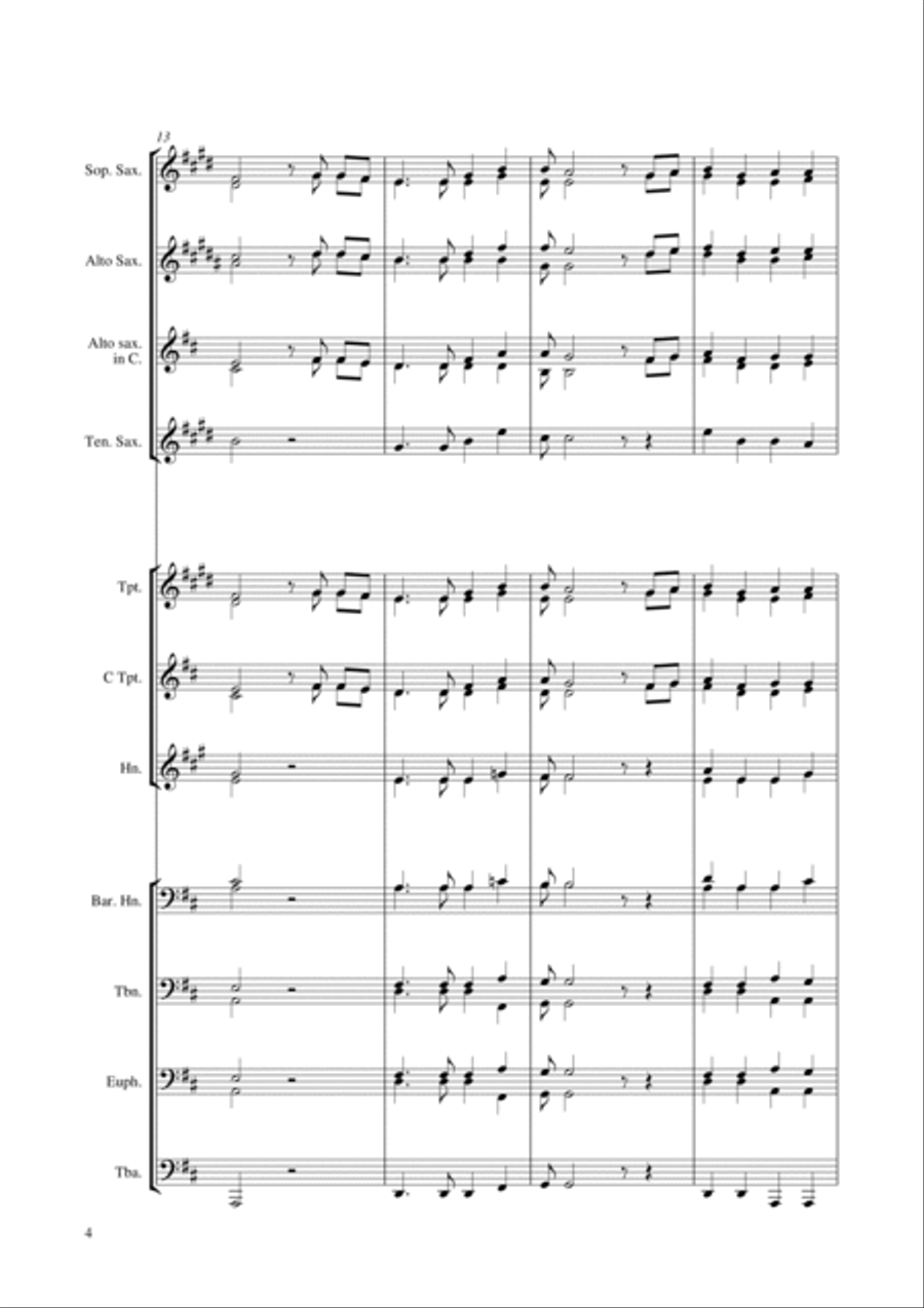 O when the saints Brass Ensemble scores gallery preview page 4