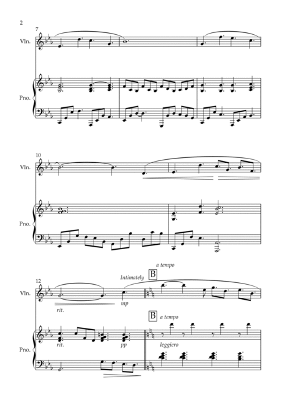First Love (a response) First Love (a response) Violin Solo scores gallery preview page 2