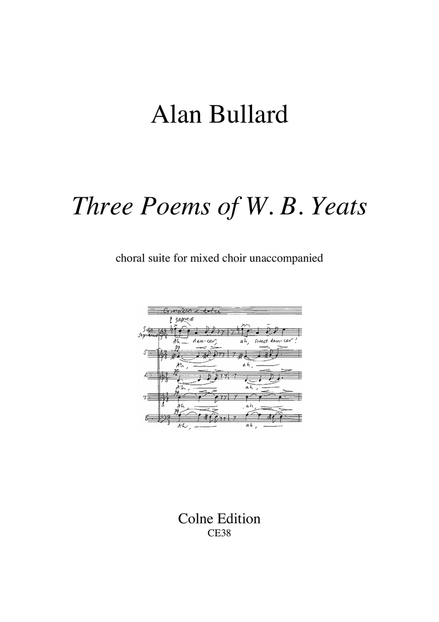 Three Poems of W B Yeats (mixed choir with solo soprano, unaccompanied) Divisi scores gallery preview page 1