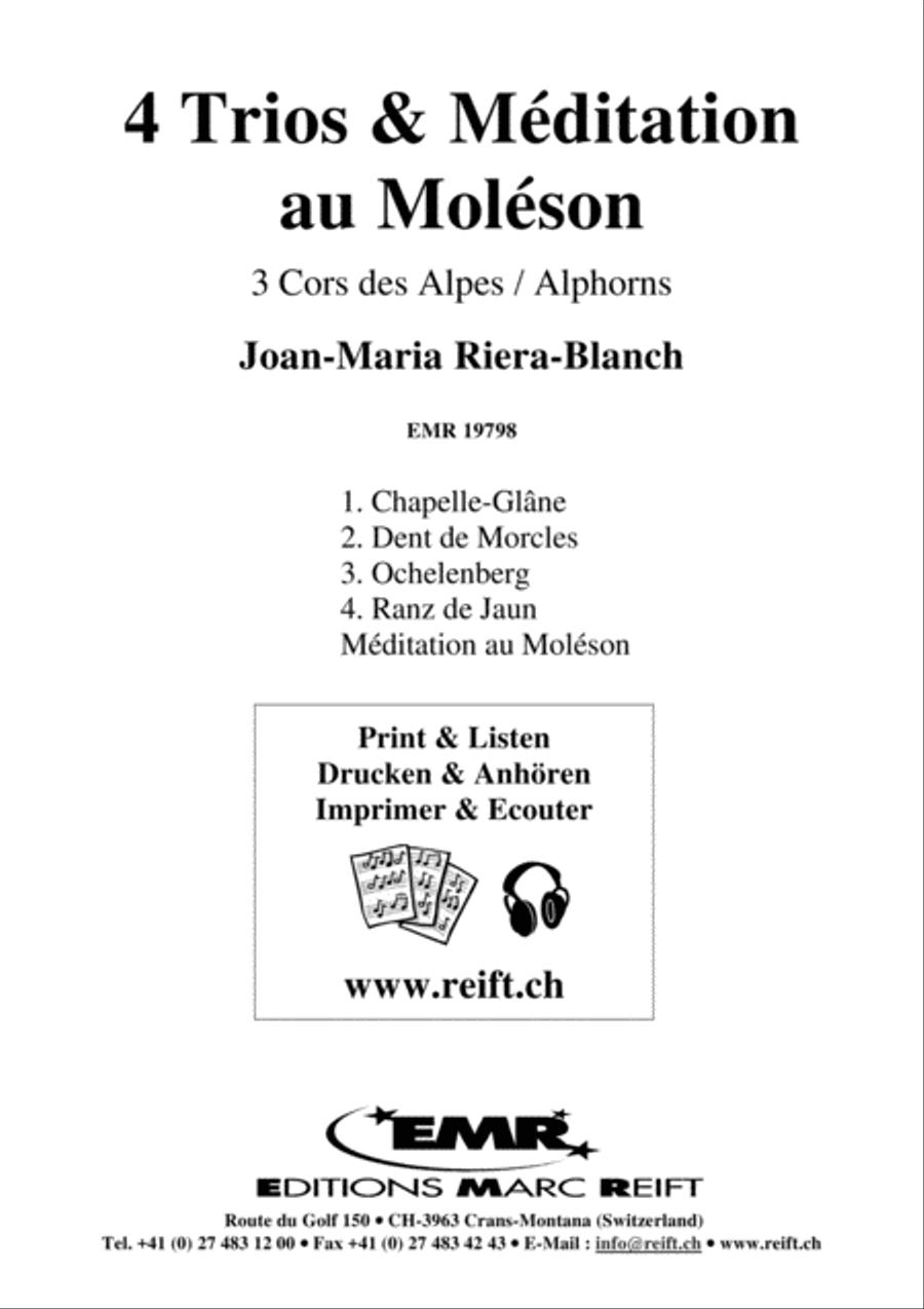 4 Trios & Meditation au Moleson Alphorn scores gallery preview page 2