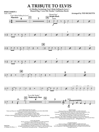 A Tribute To Elvis (arr. Ted Ricketts) - Percussion 1