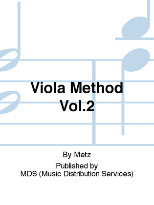 Book cover for VIOLA METHOD VOL.2
