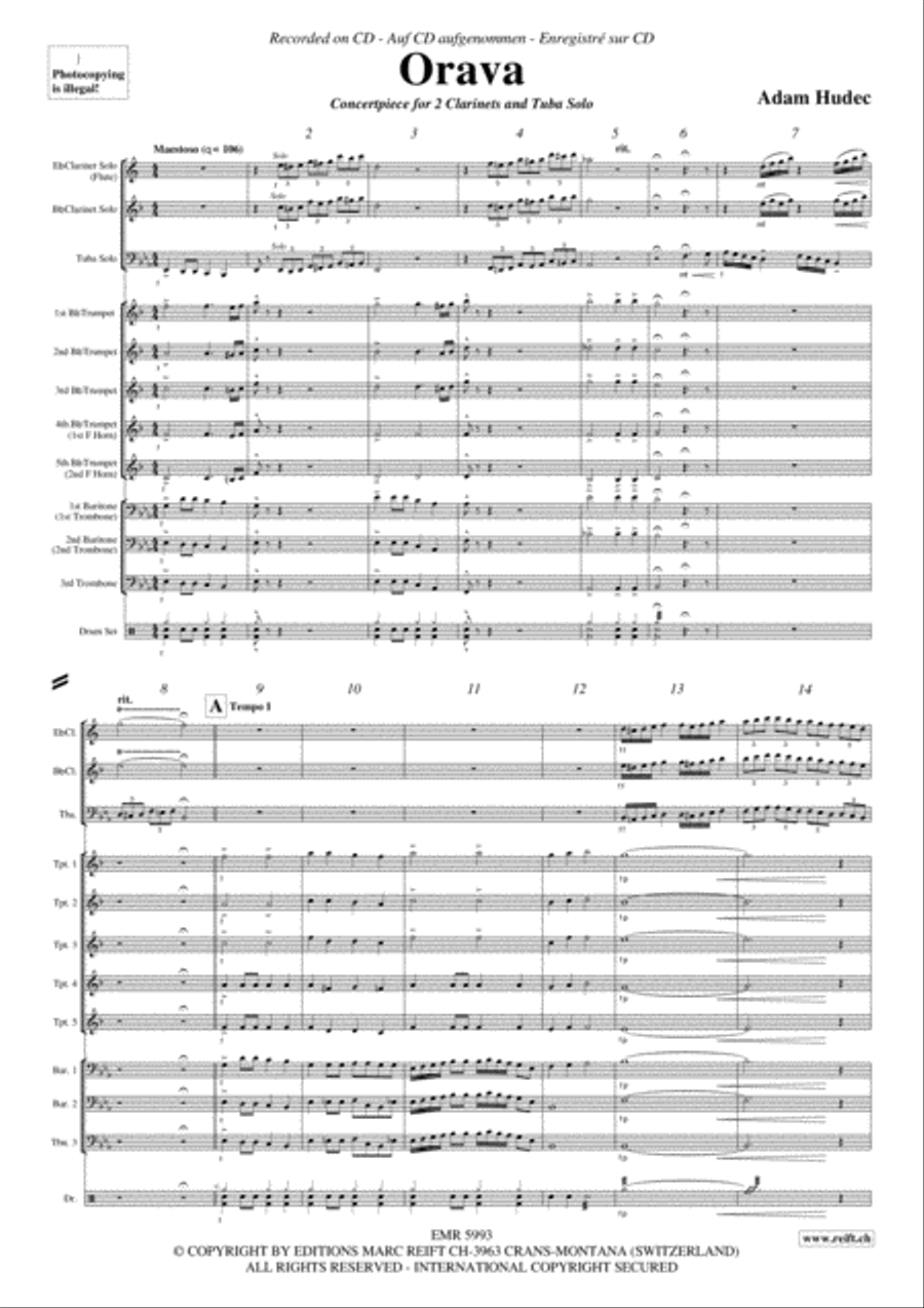 Orava Clarinet scores gallery preview page 4