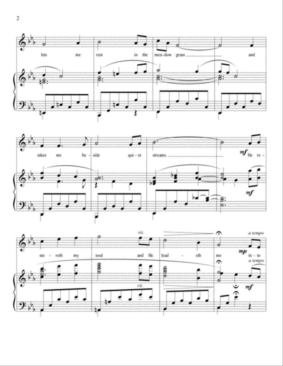 The 23rd Psalm The 23rd Psalm Small Ensemble scores gallery preview page 2