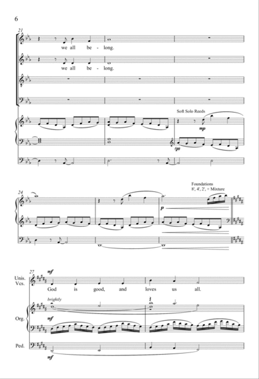 Where In God's Truth 4-Part scores gallery preview page 5