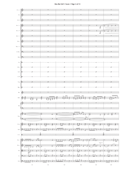 Kiss The Girl - Score Only image number null