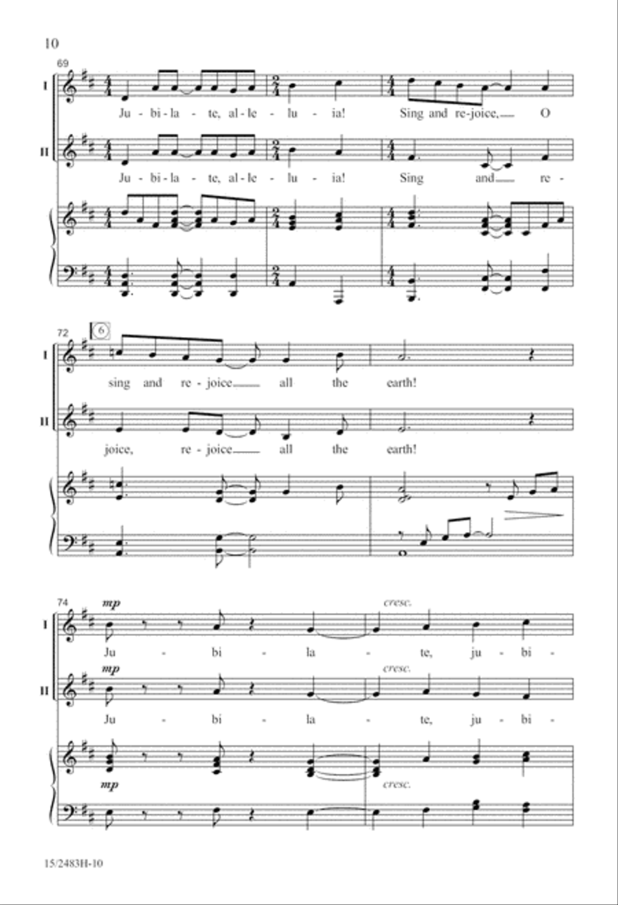 Jubilate, Alleluia! Jubilate, Alleluia! 2-Part scores gallery preview page 11