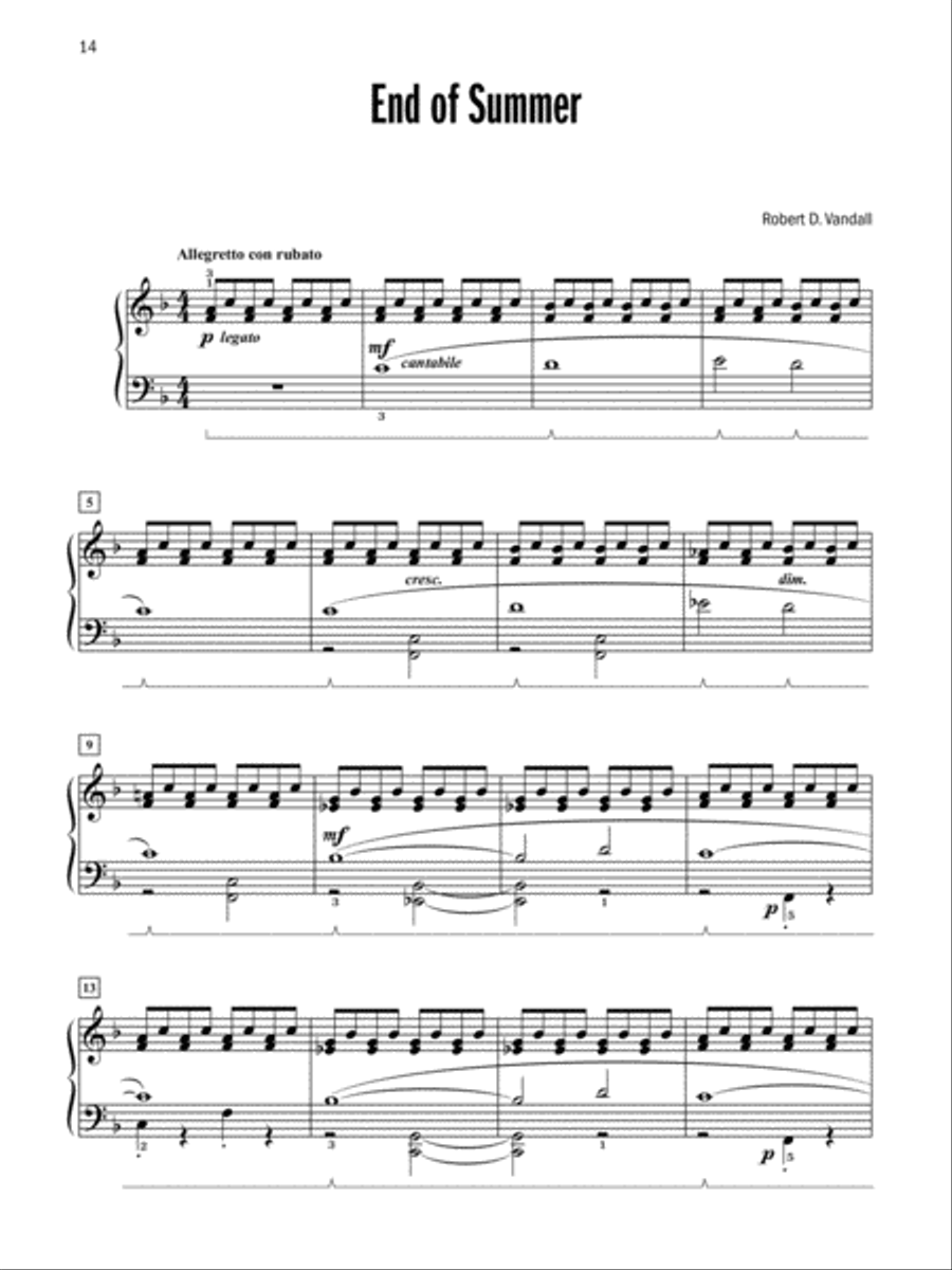 Celebrated Lyrical Solos, Book 4 Piano Solo scores gallery preview page 5
