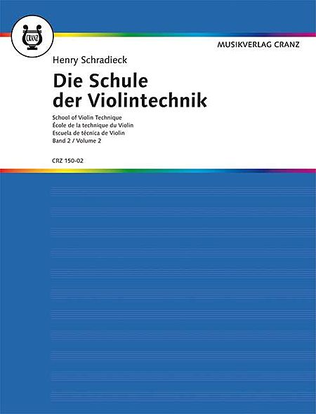 Book cover for School of Violin Technique – Volume 2