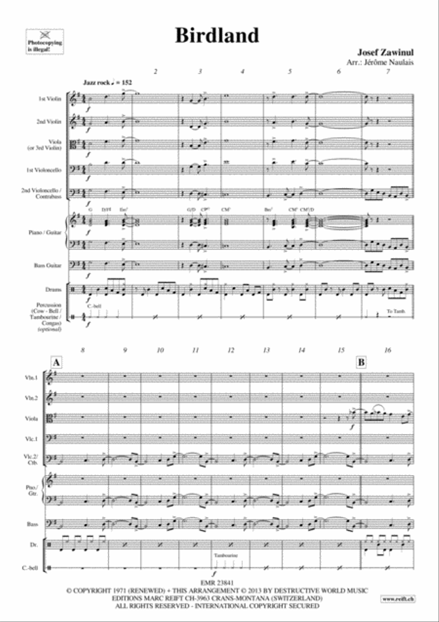 Birdland String Orchestra scores gallery preview page 3