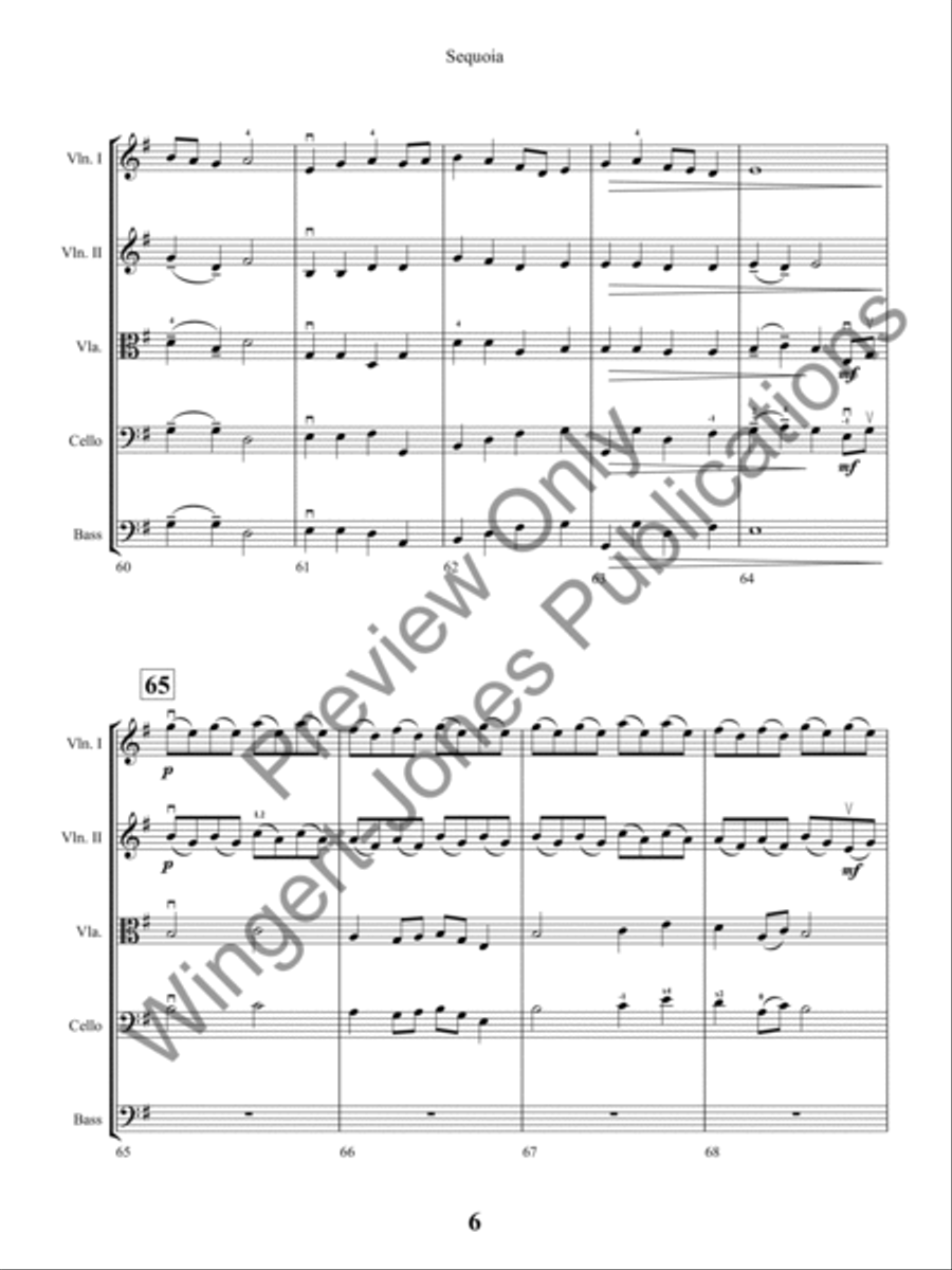 Sequoia String Orchestra scores gallery preview page 9