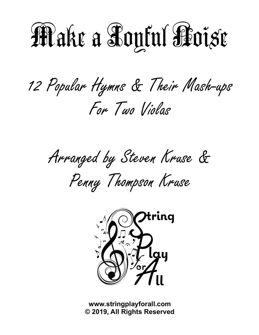 Make a Joyful Noise: 12 Popular Hymns and Their Mash-ups for Two Violas String Duet scores gallery preview page 2