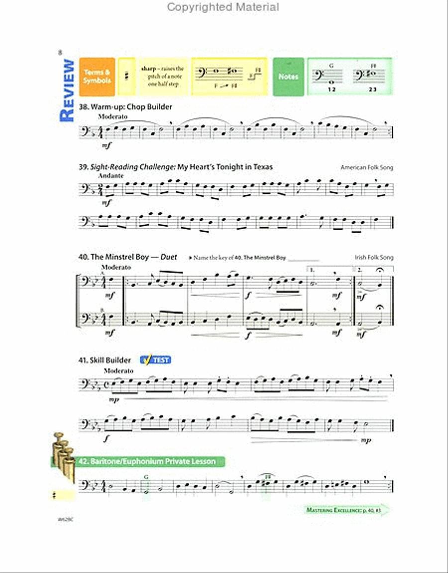 Tradition of Excellence Book 2 - Baritone/Euphonium B.C. Concert Band Methods scores gallery preview page 5