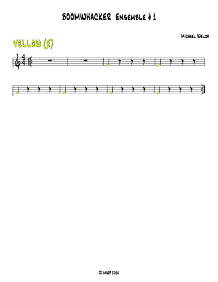 Boomwhacker Ensemble Easy Piano scores gallery preview page 5