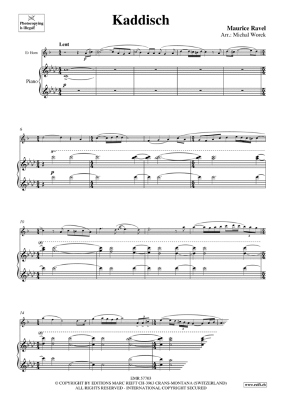 Kaddisch Horn scores gallery preview page 3