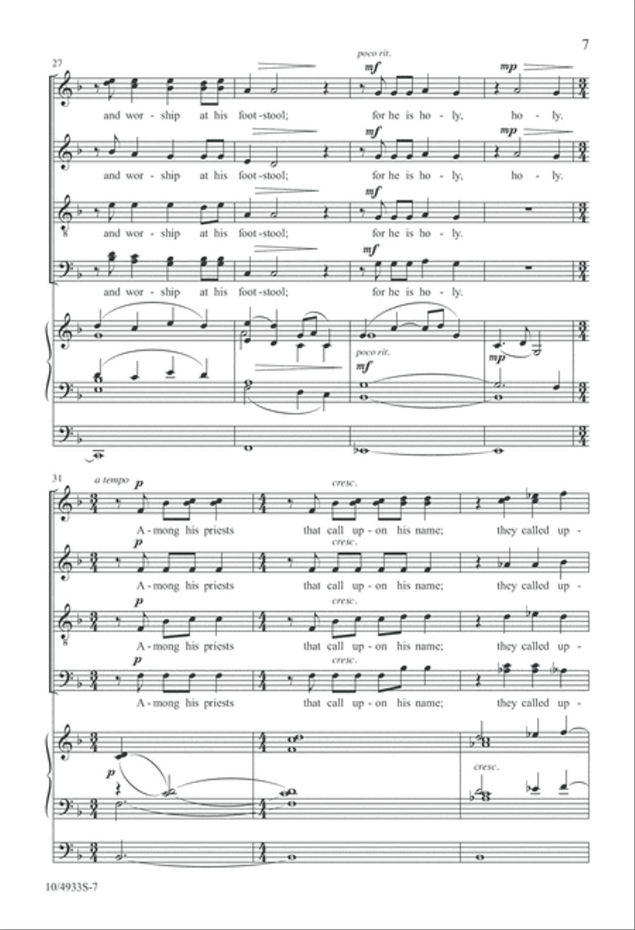 The Lord Reigneth The Lord Reigneth 4-Part scores gallery preview page 7